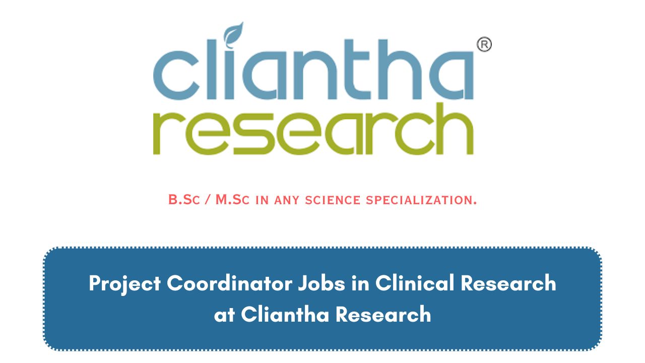 Project Coordinator Jobs in Clinical Research