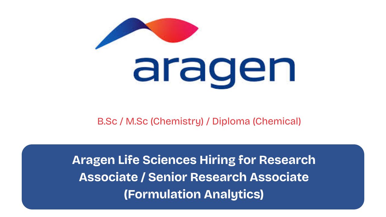 Aragen Life Sciences Hiring for Research Associate / Senior Research Associate