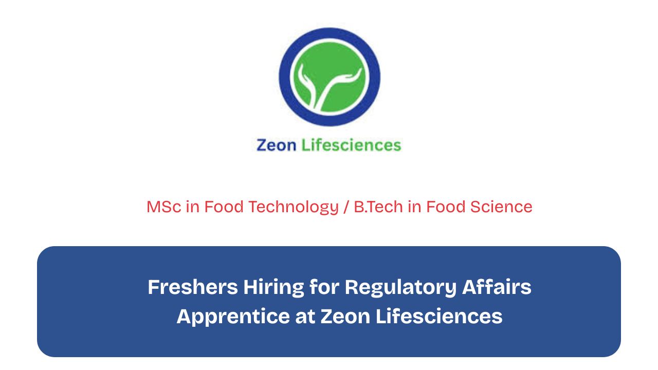 Freshers Hiring for Regulatory Affairs Apprentice