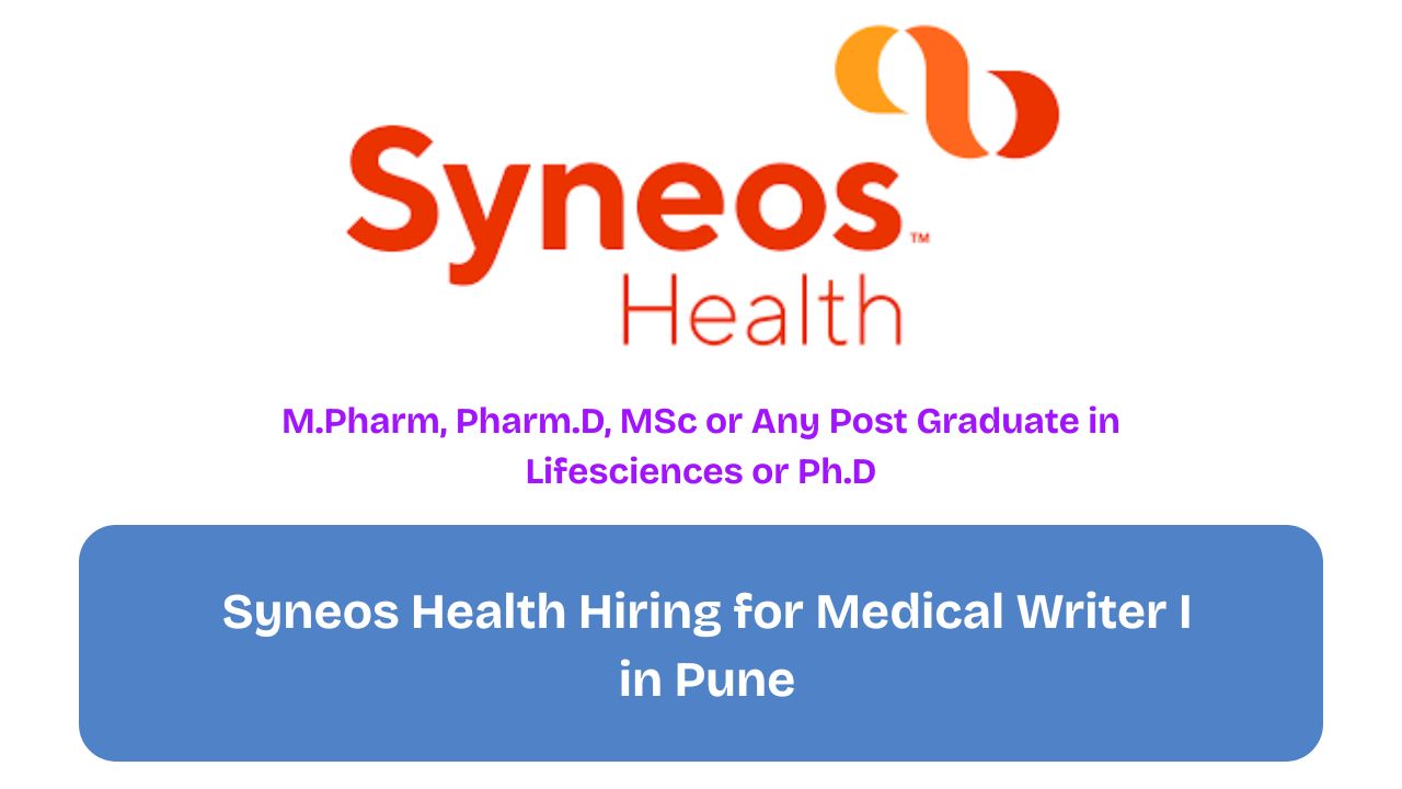 Syneos Health Hiring for Medical Writer