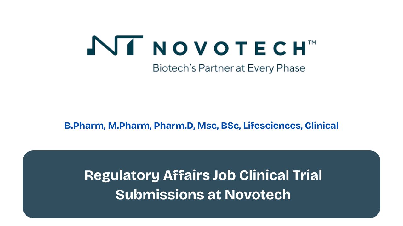 Regulatory Affairs Job Clinical Trial Submissions