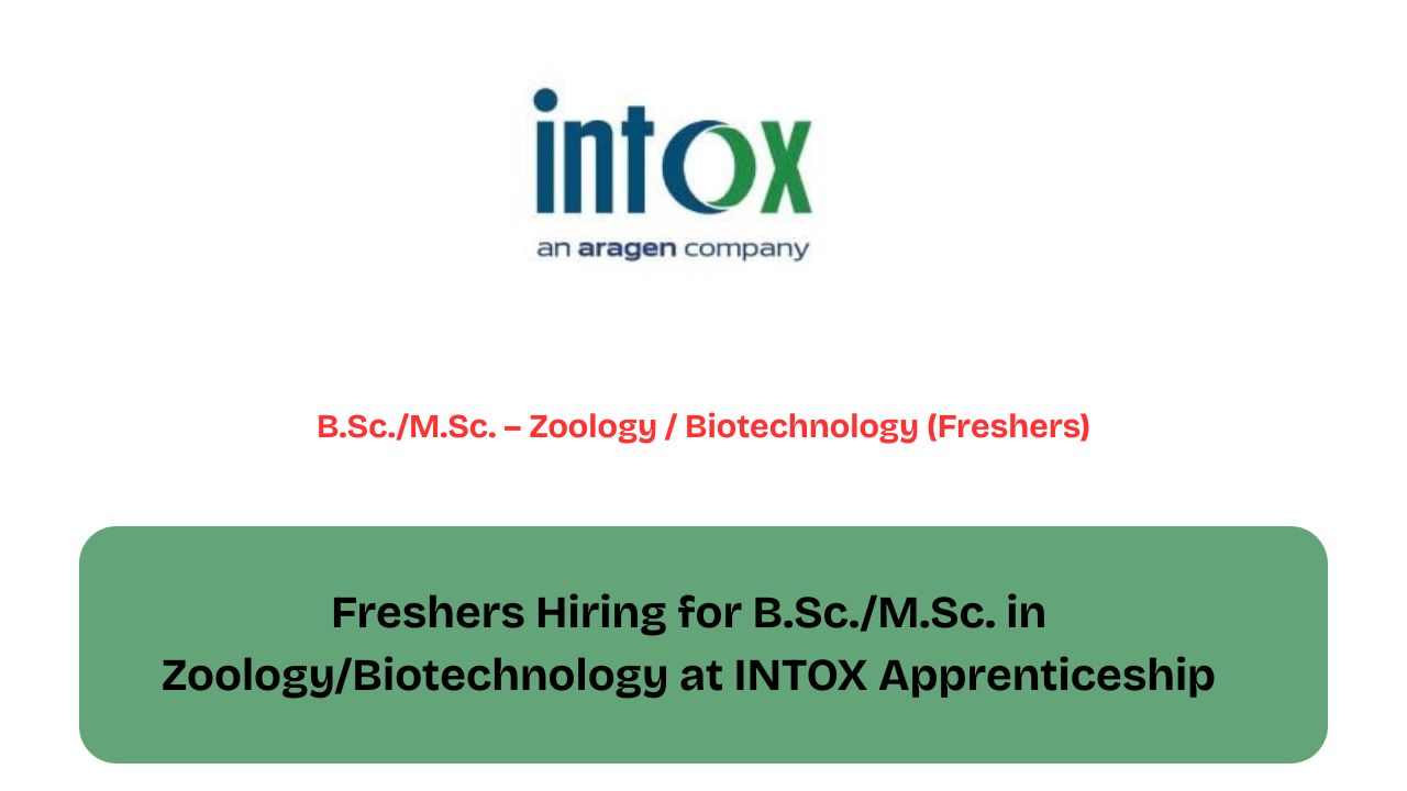 Freshers Hiring for B.Sc./M.Sc
