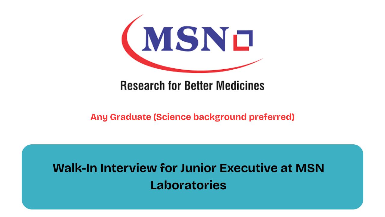 Walk-In Interview for Junior Executive