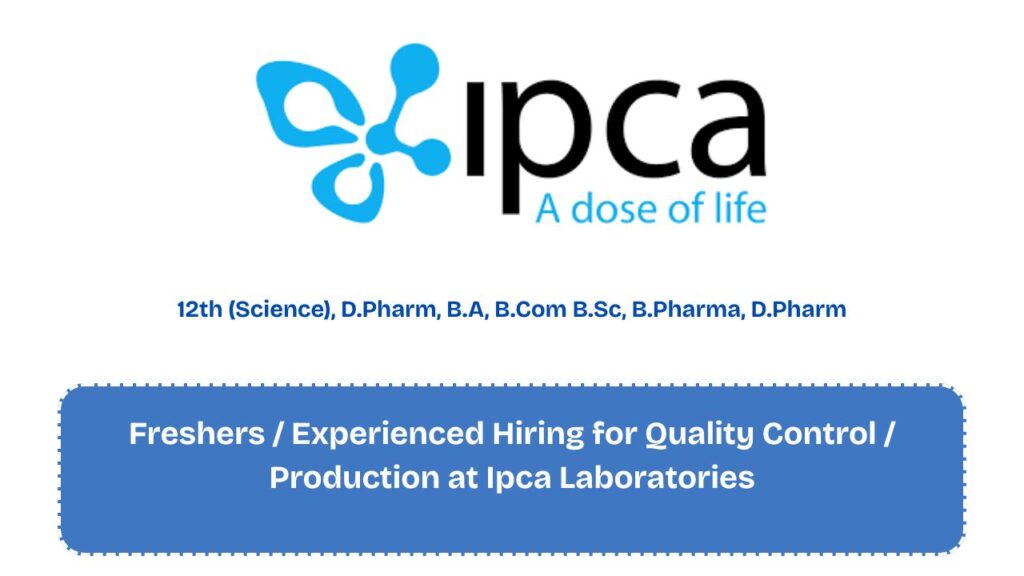 Freshers / Experienced Hiring for Quality Control / Production