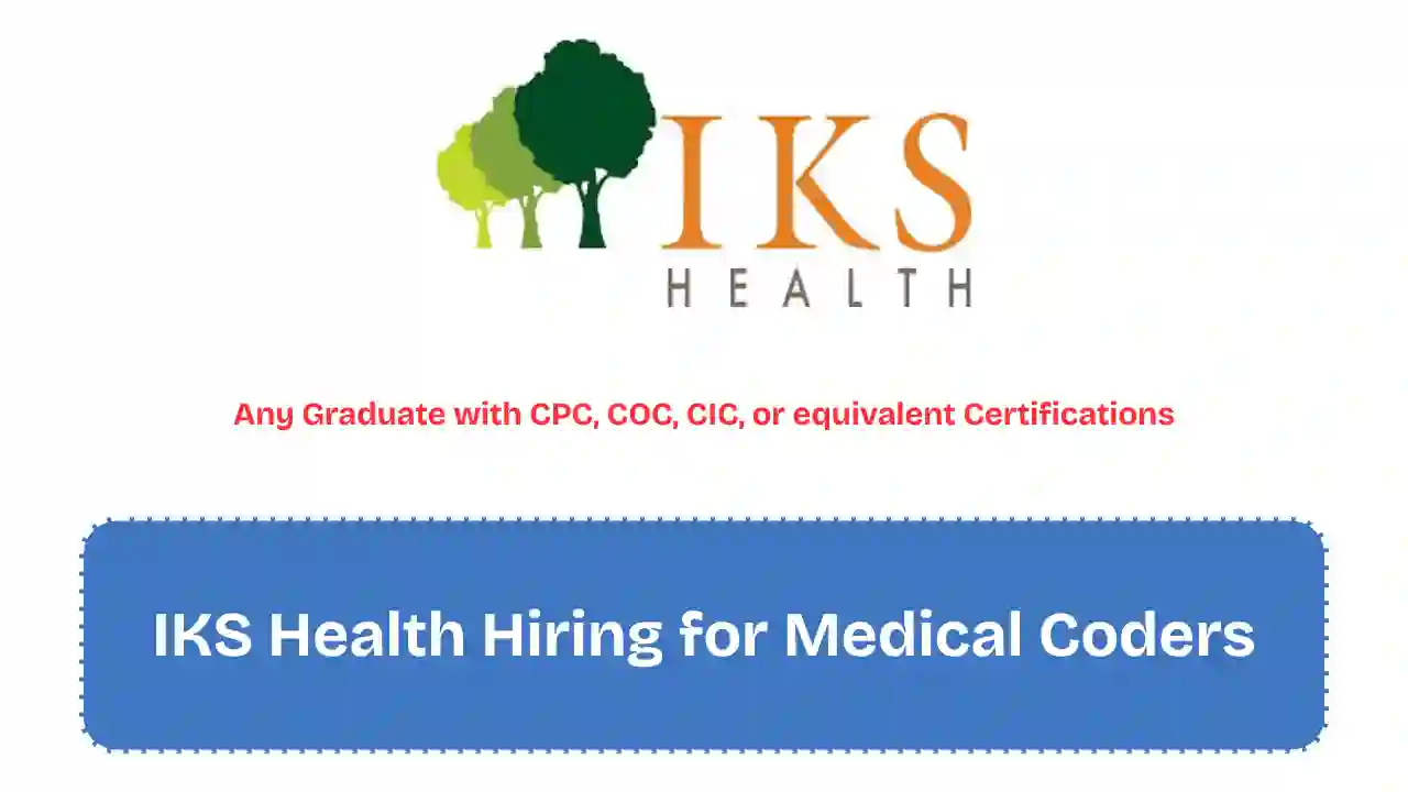 IKS Health Hiring for Medical Coders