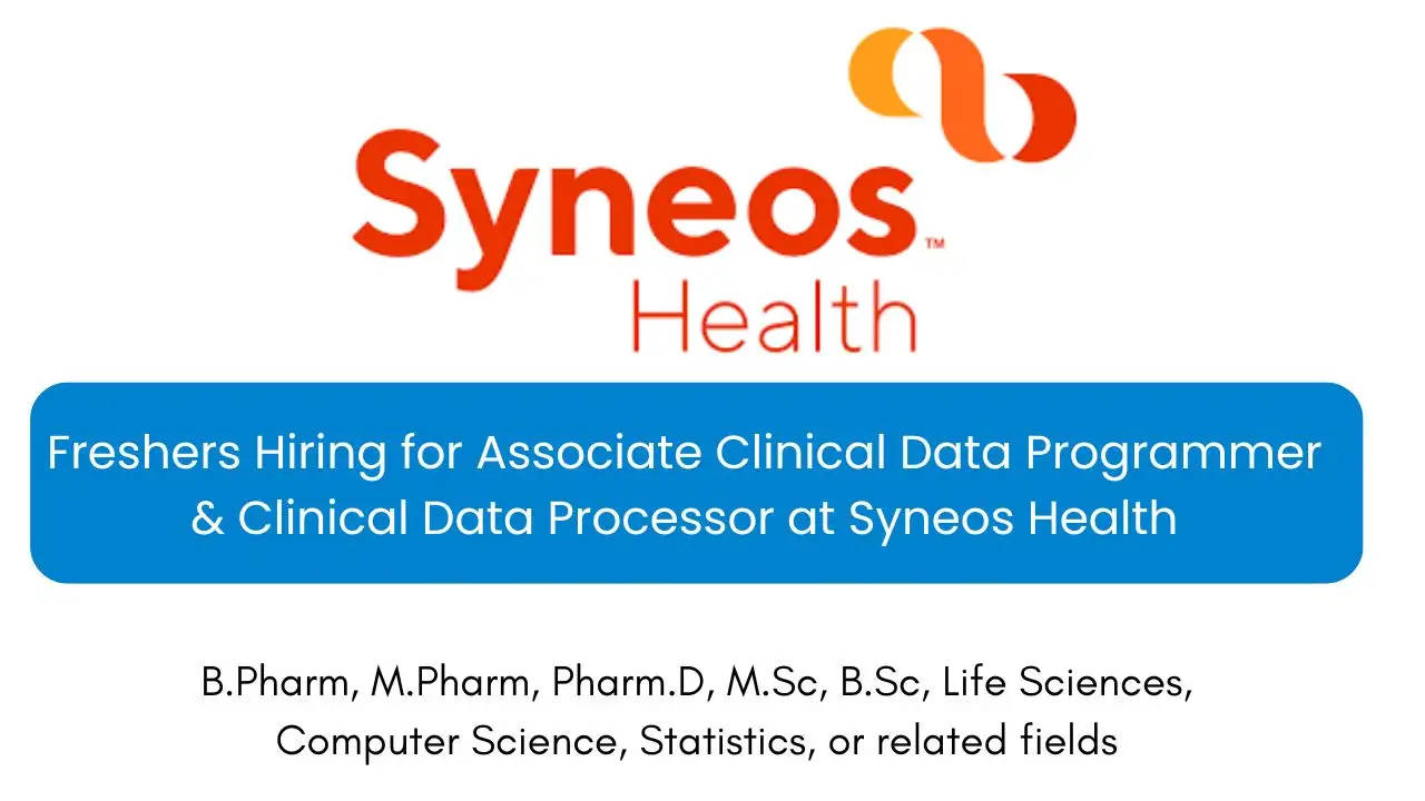 Freshers Hiring for Associate Clinical Data